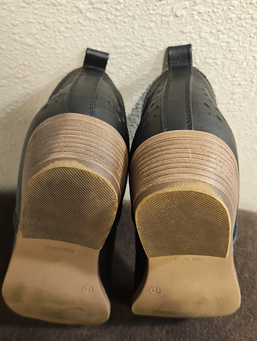 Women's Black Slip-On Ankle Boots